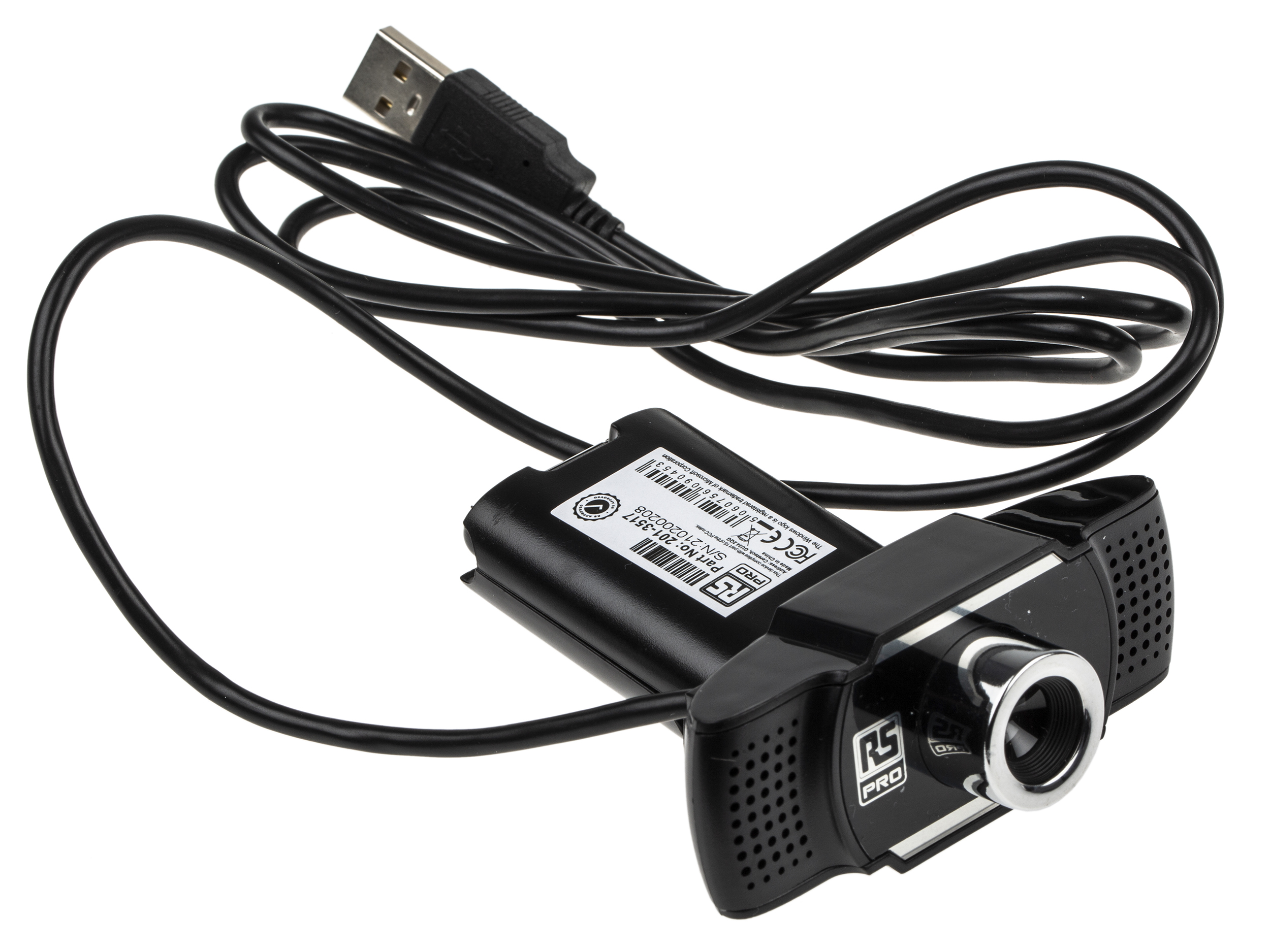 RS PRO USB 2.0 0.8 MP 30 fps Webcam, 1080 x 720 pixel