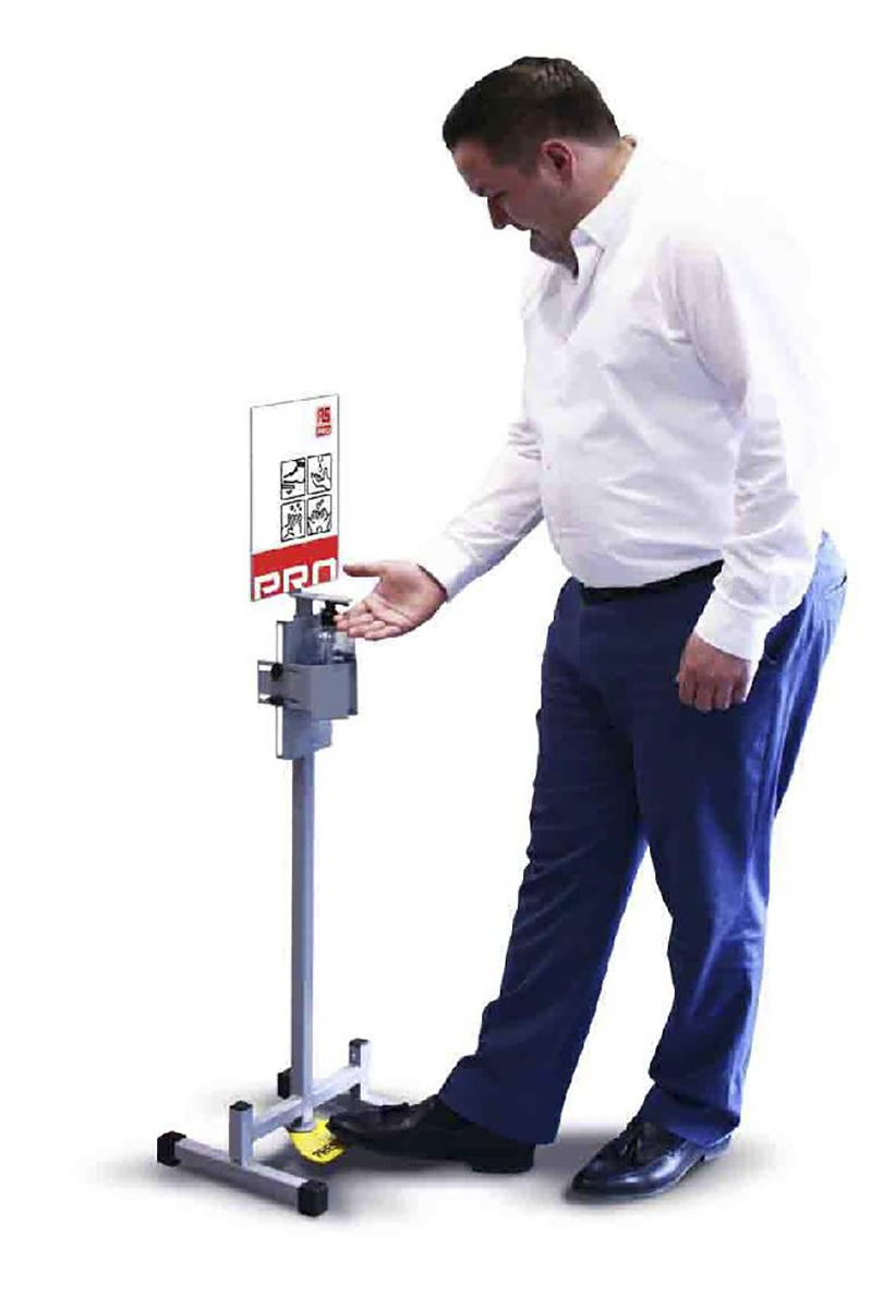 201-7831 RS PRO Foot Operated Dispenser 1213 mm x 312mm x 306 mm