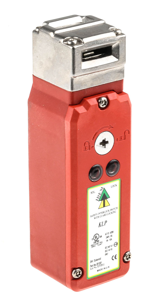 IDEM KLP Series Solenoid Interlock Switch, Power to Unlock