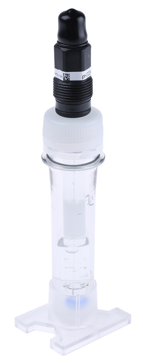 Jumo 201005/80-18-22-0000-00-120/000,837 Glass pH pH Analysis Electrode, 2 to 12 pH