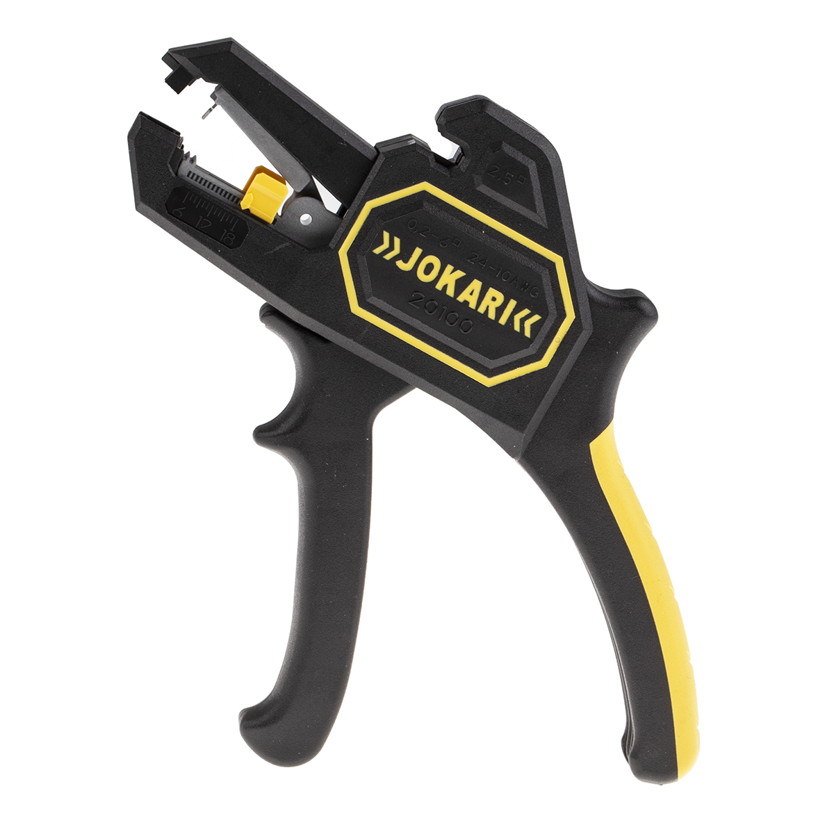 20100 Jokari  Series Single Core Wire Stripper, 6 to 18 mm, 6 mm Overall