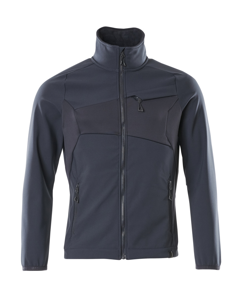 Mascot Workwear 20102-253 Dark Navy, Breathable Softshell Jacket Zipper Under Storm Flap, S 1 EA