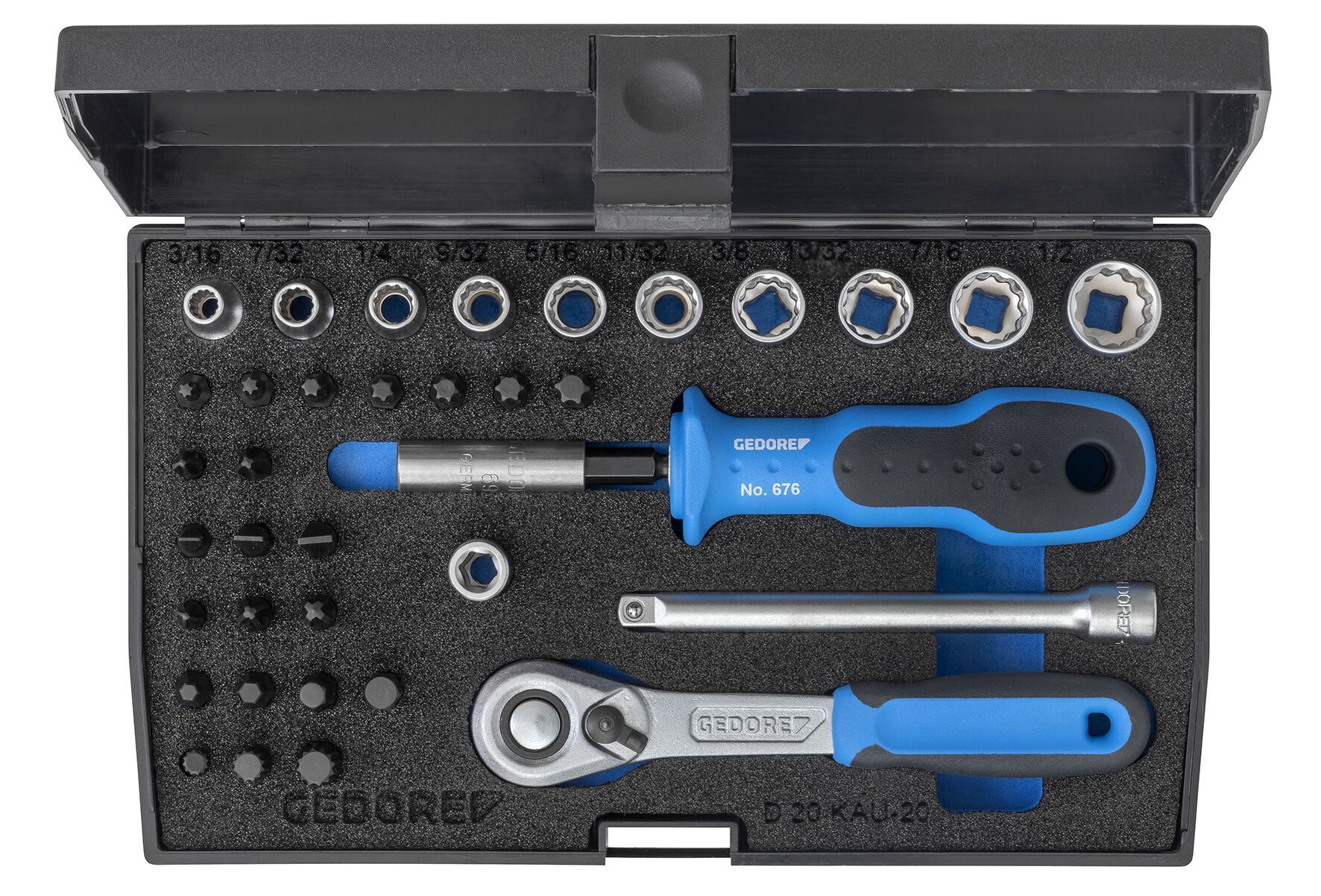 Gedore 37-Piece 1/4 in Hexagon Wrench Set