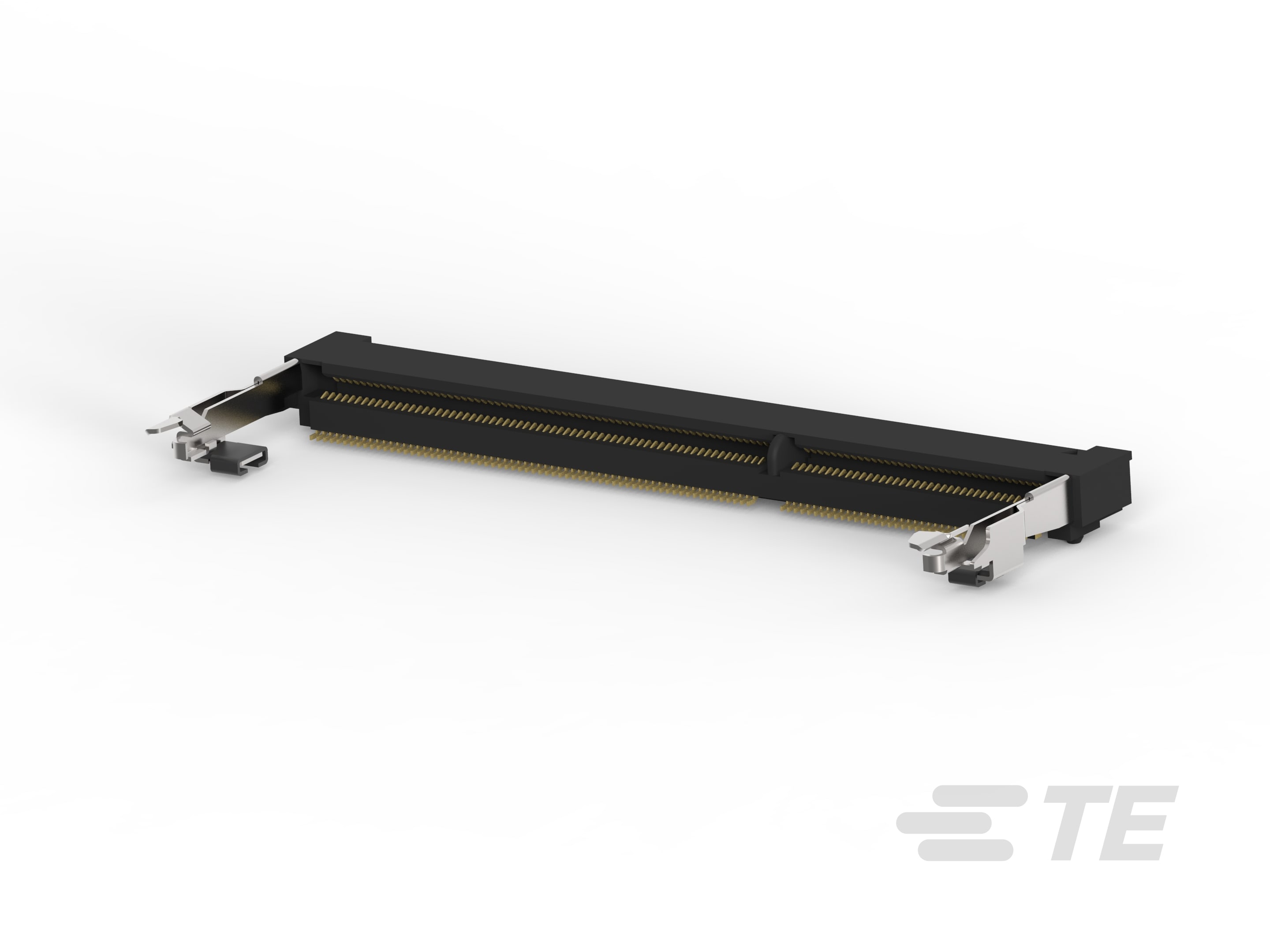 TE Connectivity 0.6 mm Pitch 204 Way, Right Angle Board Mount DDR3 DIMM Socket ,1.5V, 0.5A