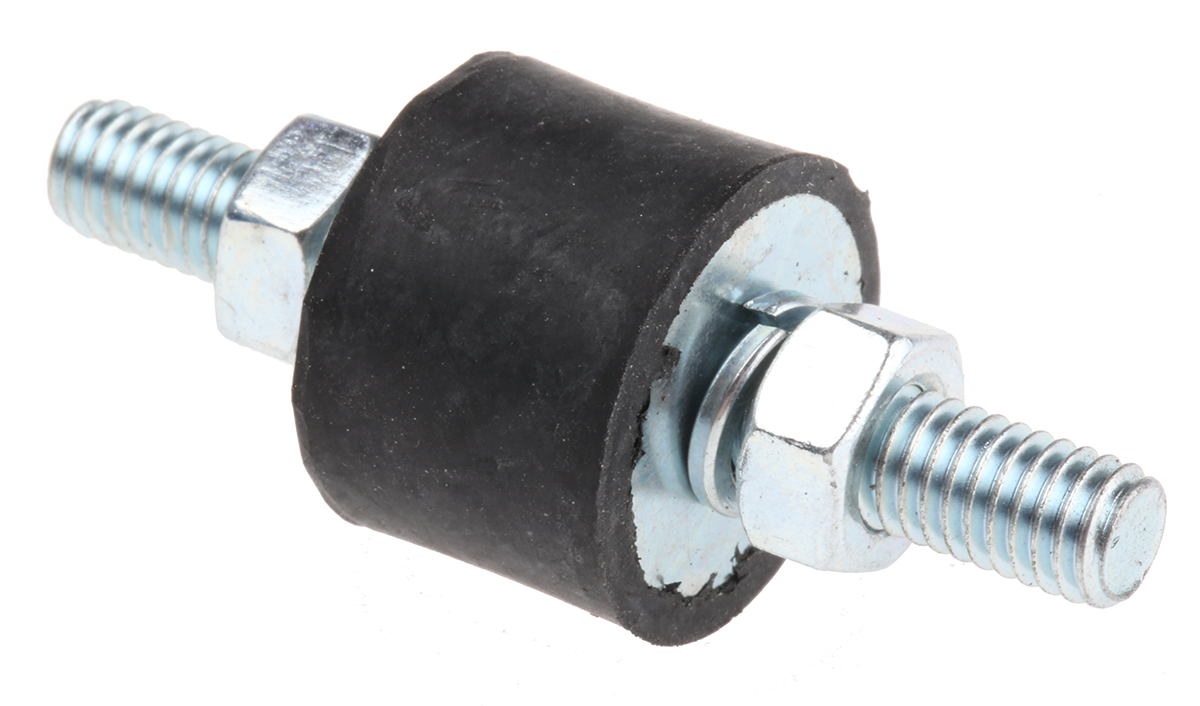 FIBET Fibet M6 x 18 mm Anti-Vibration Mount, Male to Male Bobbin with 15.9 daN Compression Load