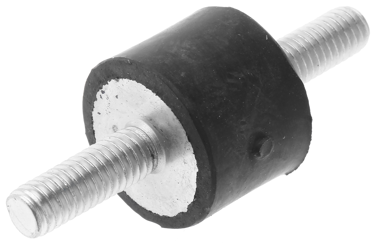 FIBET Fibet M6 x 18 mm Anti-Vibration Mount, Male to Male Bobbin with 42.6 daN Compression Load