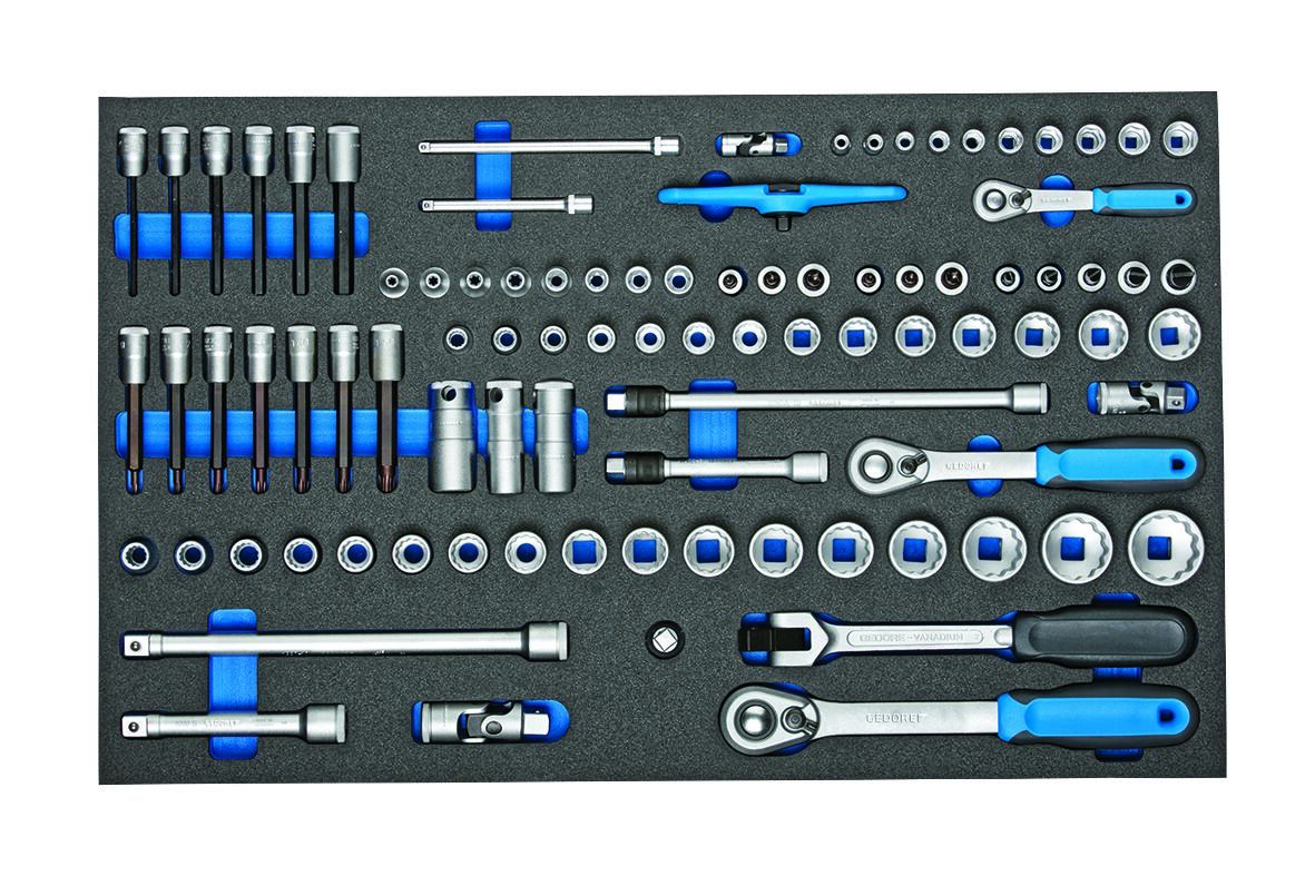 Gedore 91-Piece 3/8 in Socket Wrench