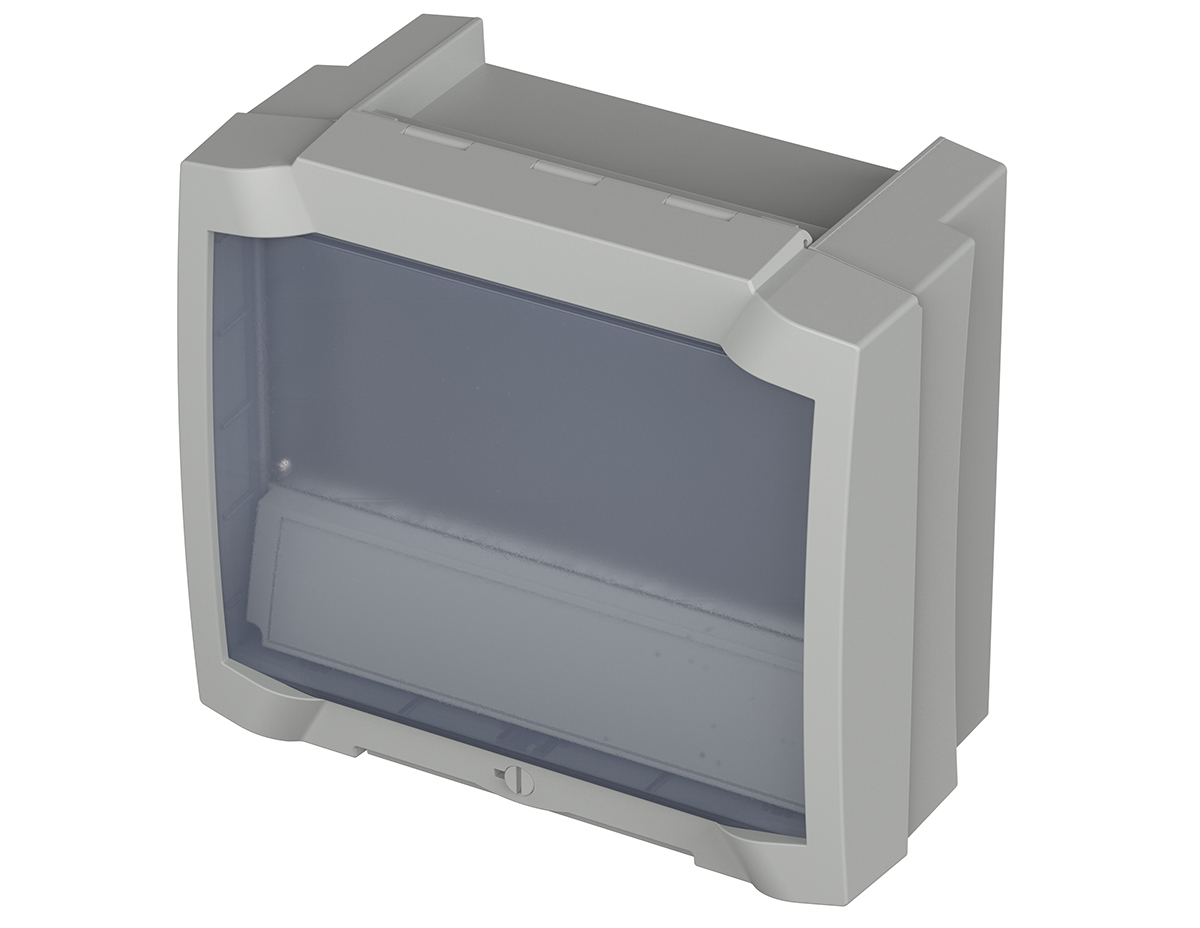 20163501mt5-bcd-160-set-01-7035 Bopla Bocard (Set) Series ABS Wall Box, IP65 Transparent Door, 179 mm x 199 mm x 106.5 mm