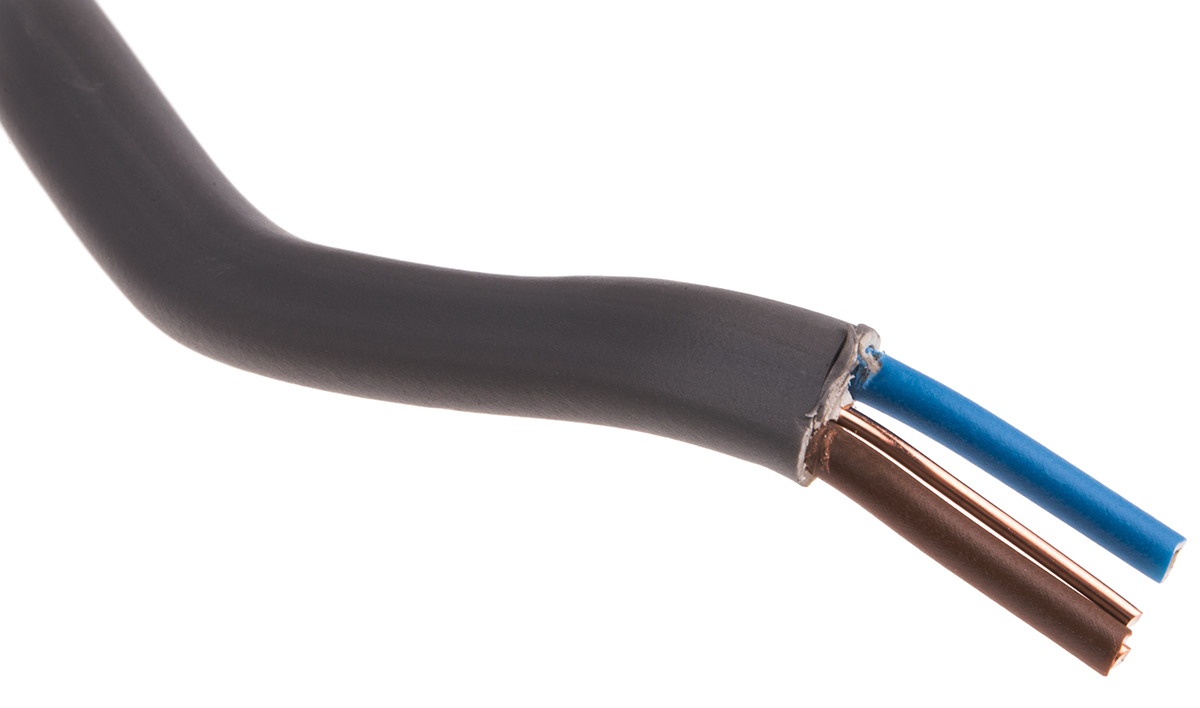 Prysmian 6242Y, 10 m 3 Core Power Cable, Grey Polyvinyl Chloride 70 °C