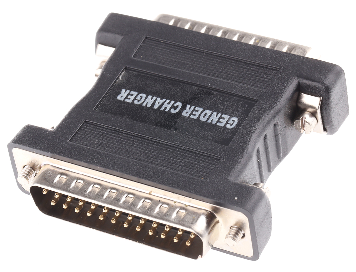 202-442 RS PRO D-Sub Adapter 25-Way D-Sub to Male Male 25 Way D-Sub Male Male
