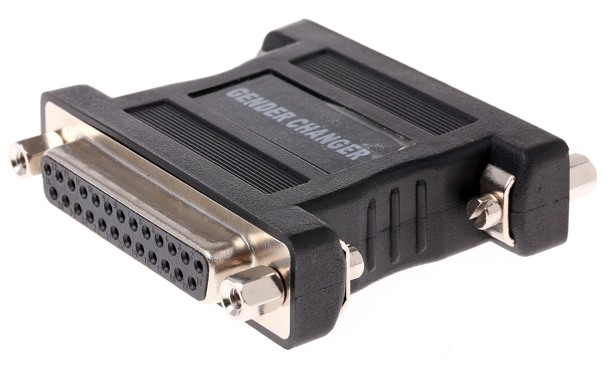RS PRO D-Sub Adapter 25-Way D-Sub to Female Female 25 Way D-Sub Female Female