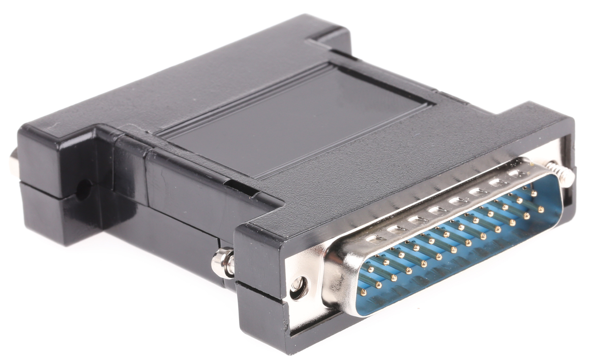202-492 RS PRO D-Sub Adapter 25-Way D-Sub to Male Male 25 Way D-Sub Female Female