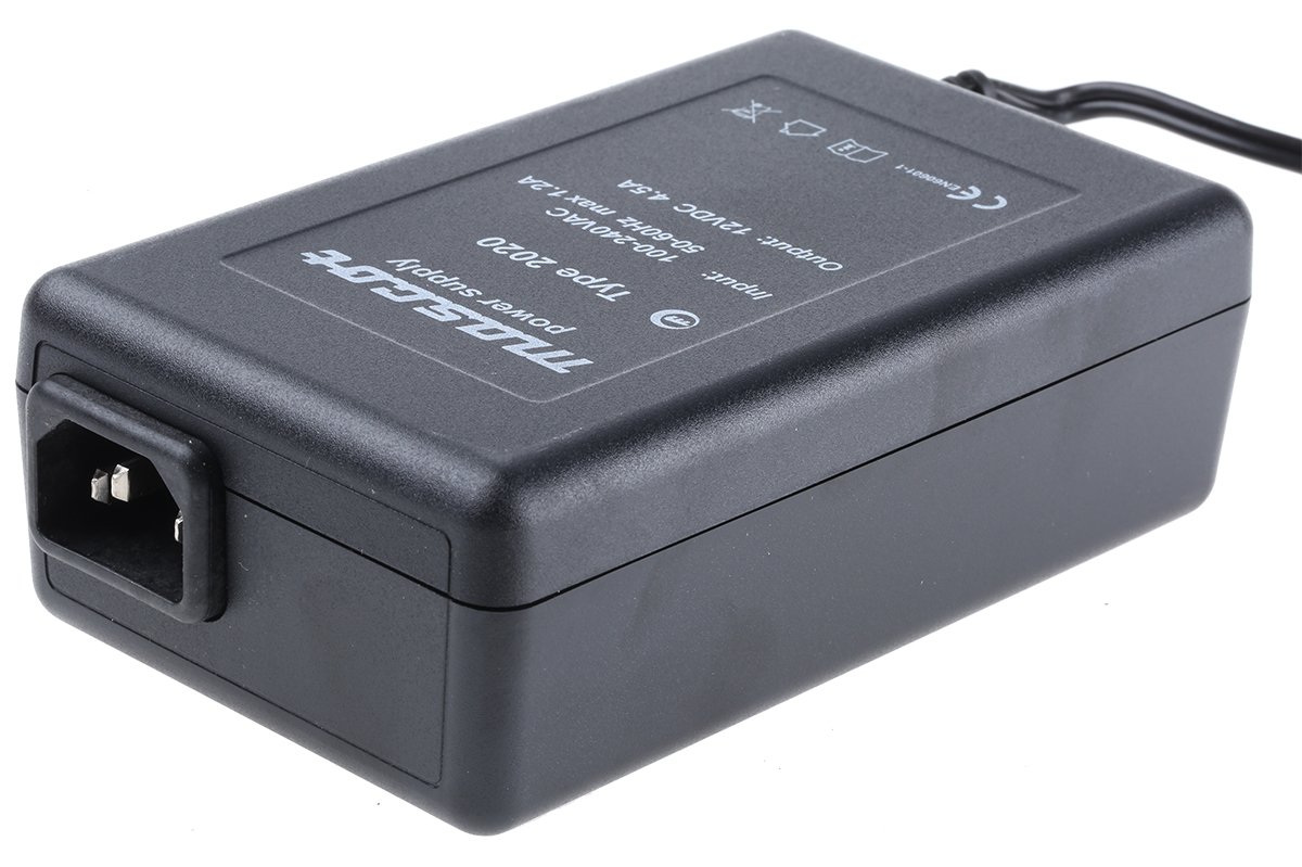 Mascot 60 W AC/DC Adapter 3-Pin (IEC) 12V dc Output, 4.5 A