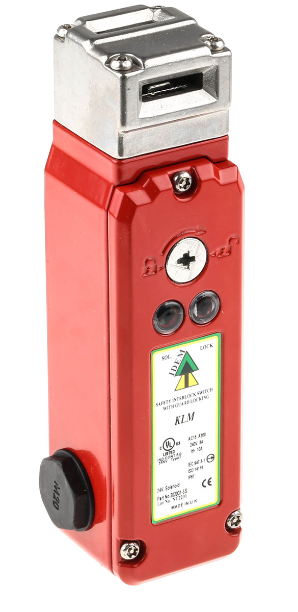 IDEM KLM Series Solenoid Interlock Switch, Power to Unlock