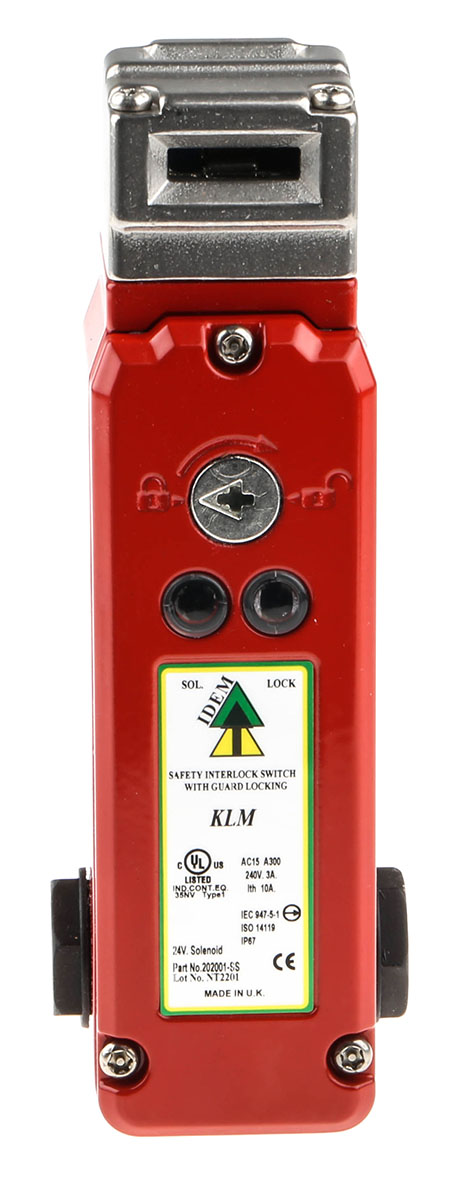 202001-ss IDEM KLM Series Solenoid Interlock Switch, Power to Unlock