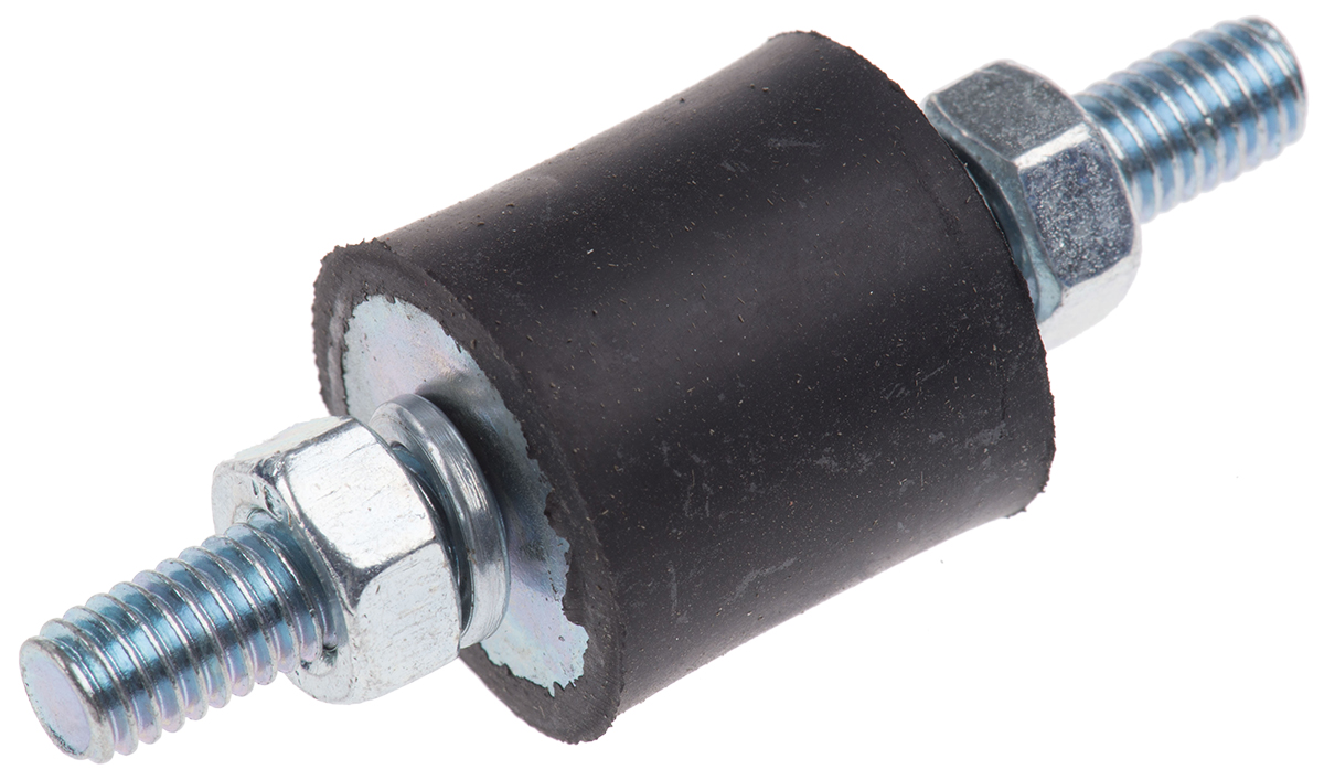 FIBET Fibet M6 x 18 mm Anti-Vibration Mount, Male to Male Bobbin with 17.6 daN Compression Load