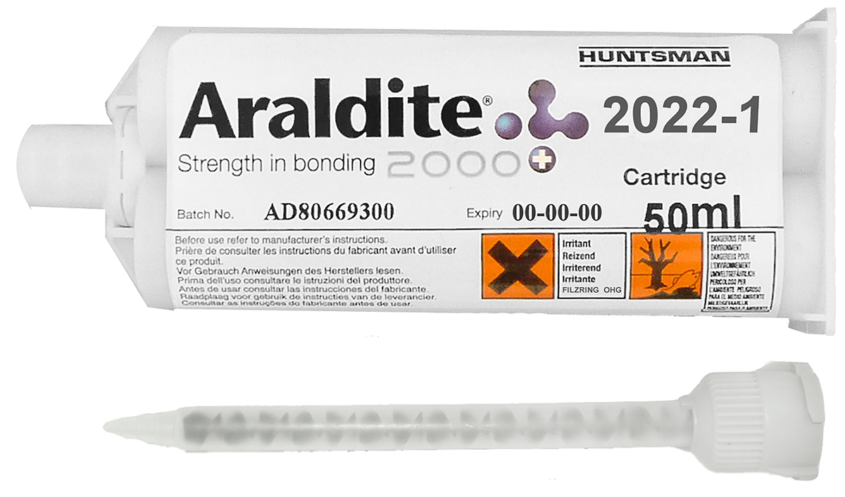 Araldite Araldite 2022-1 Liquid Adhesive, White, Yellow, 50 ml