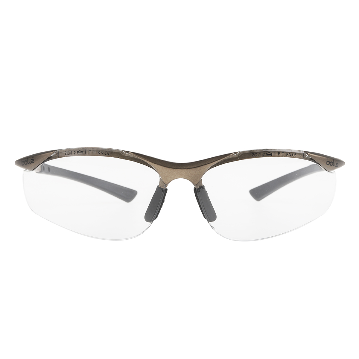 contpsi Bolle Safety CONTOUR II Anti-Mist UV Safety Glasses, Clear PC Lens, Vented