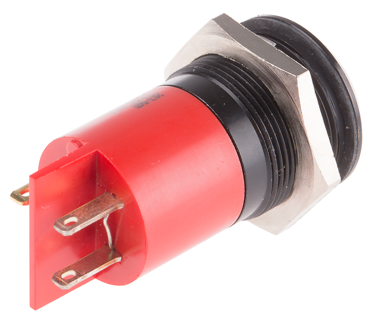 203-565 RS PRO Red Panel Mount Indicator, 110V ac, Solder Tab Termination, IP67