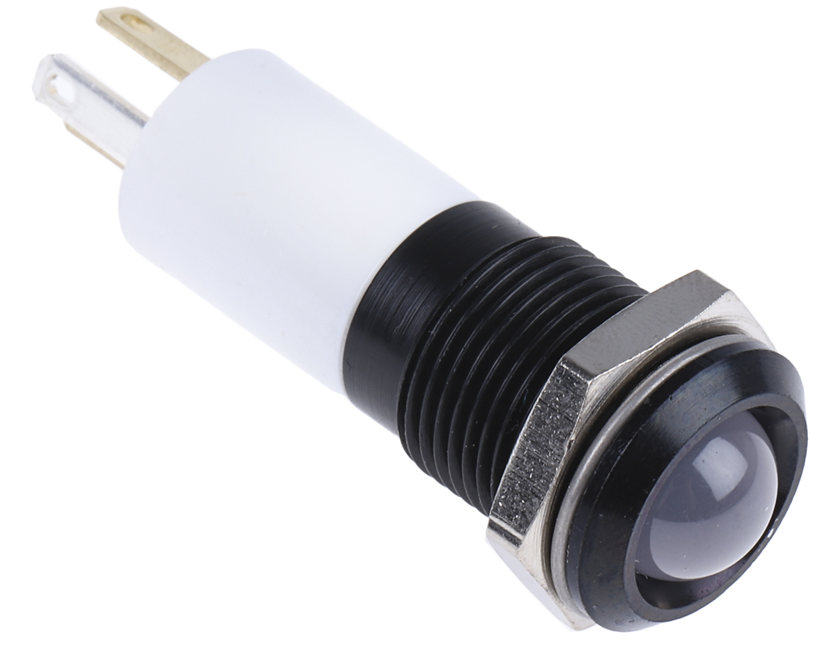 RS PRO Green, Yellow, Red Panel Mount Indicator, 24V dc, Solder Tab Termination
