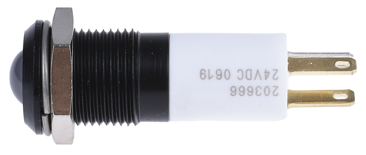 203-666 RS PRO Green, Yellow, Red Panel Mount Indicator, 24V dc, Solder Tab Termination