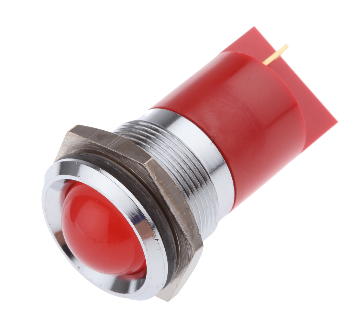 RS PRO Red Panel Mount Indicator, 24V dc, Solder Tab Termination