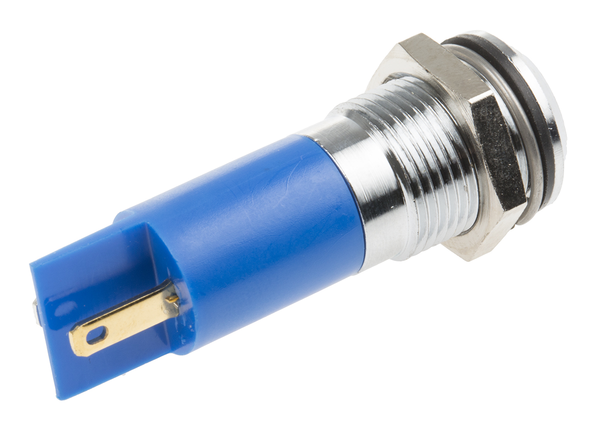 203-846 RS PRO Blue Panel Mount Indicator, 24V dc, IP67