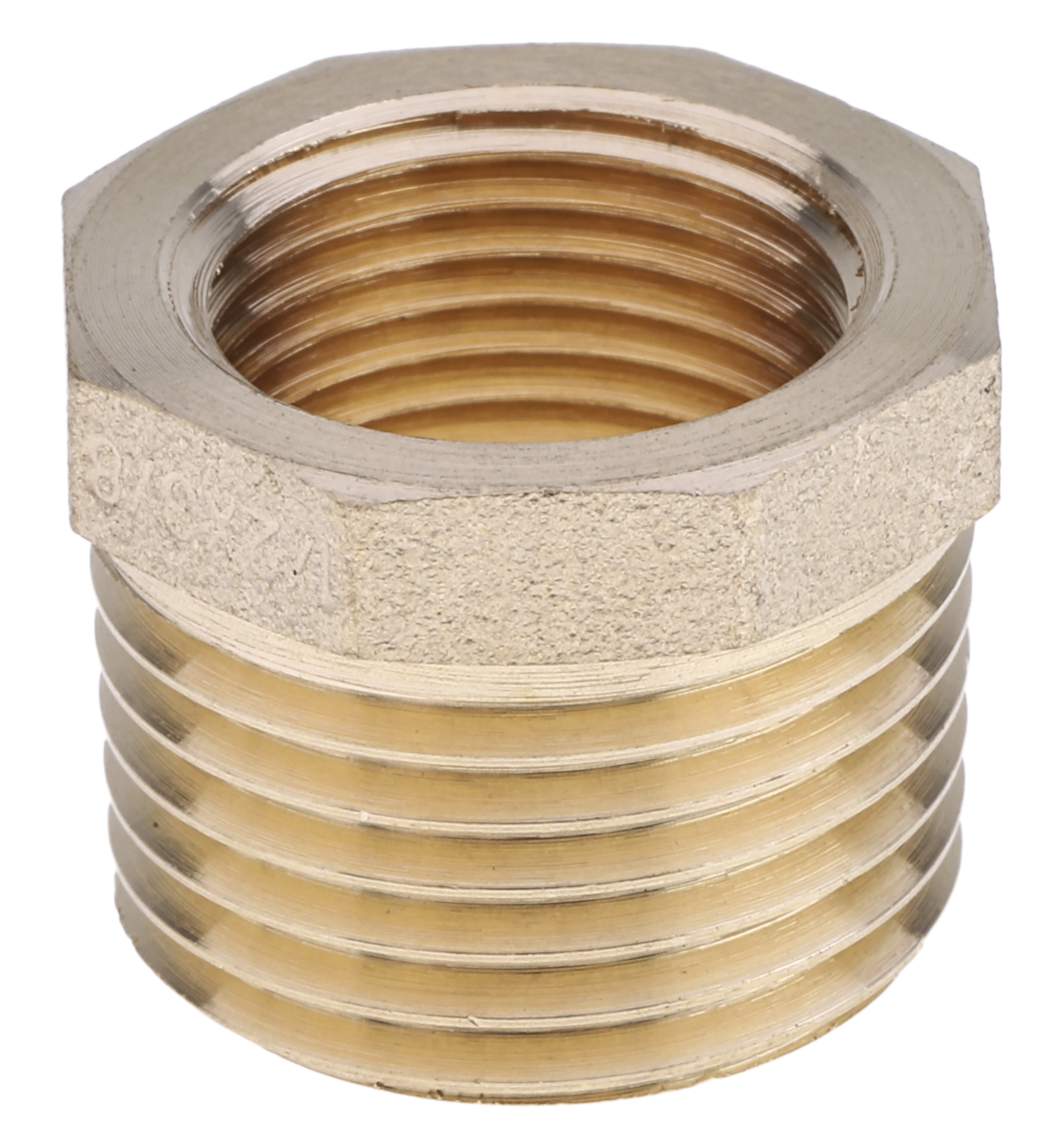 RS PRO Threaded Fitting, Straight 1/2In Reducer Bush, Male BSP 1/2 in to Female BSP 3/8 in