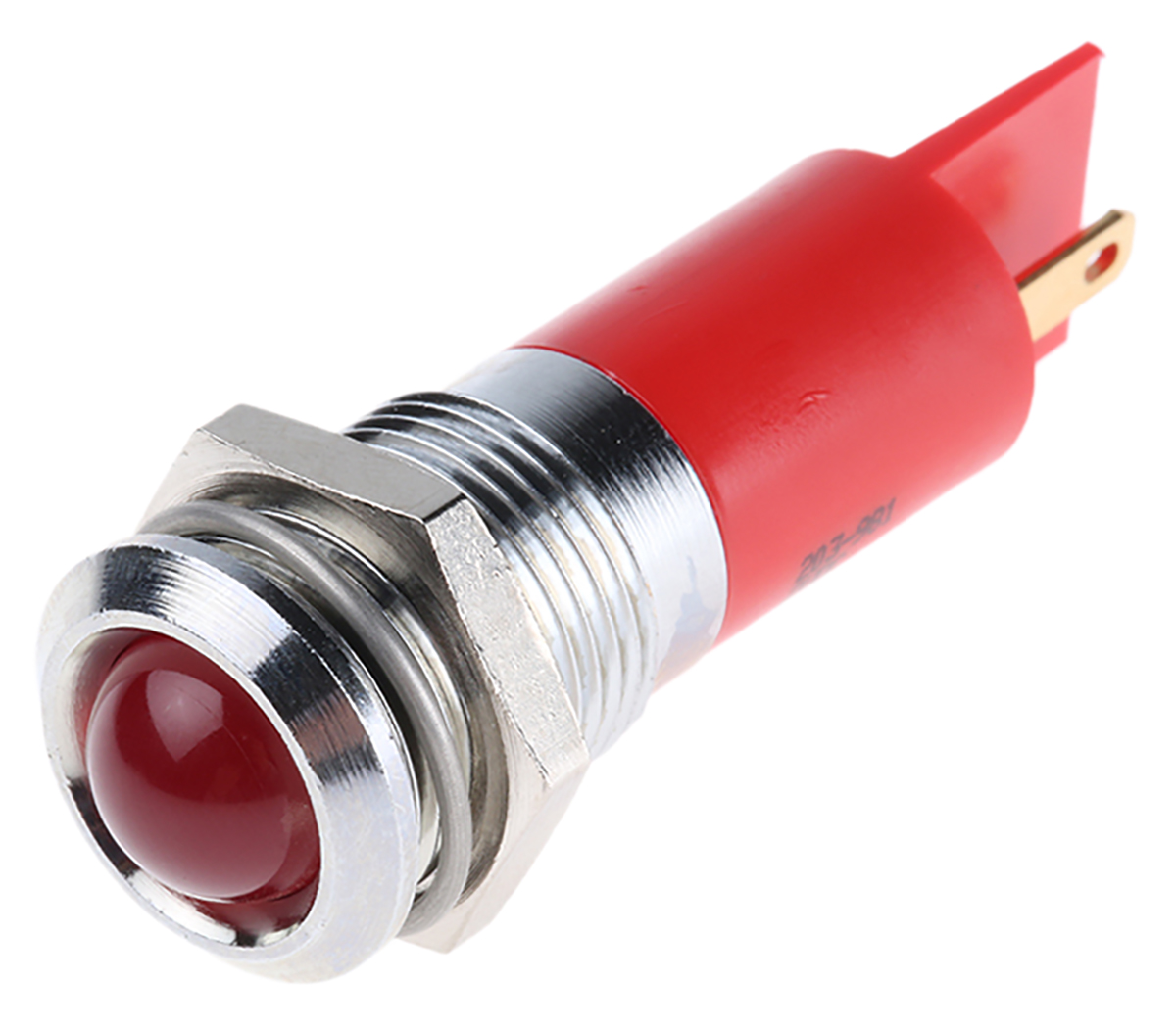 RS PRO Red Panel Mount Indicator, 2V dc, Solder Tab Termination