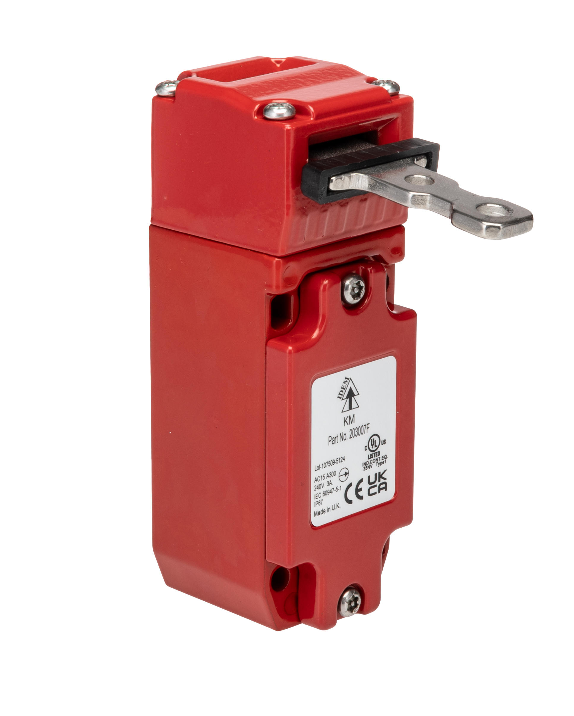 203007f IDEM KM Safety Interlock Switch, Key Actuator Included, Metal, Interlock