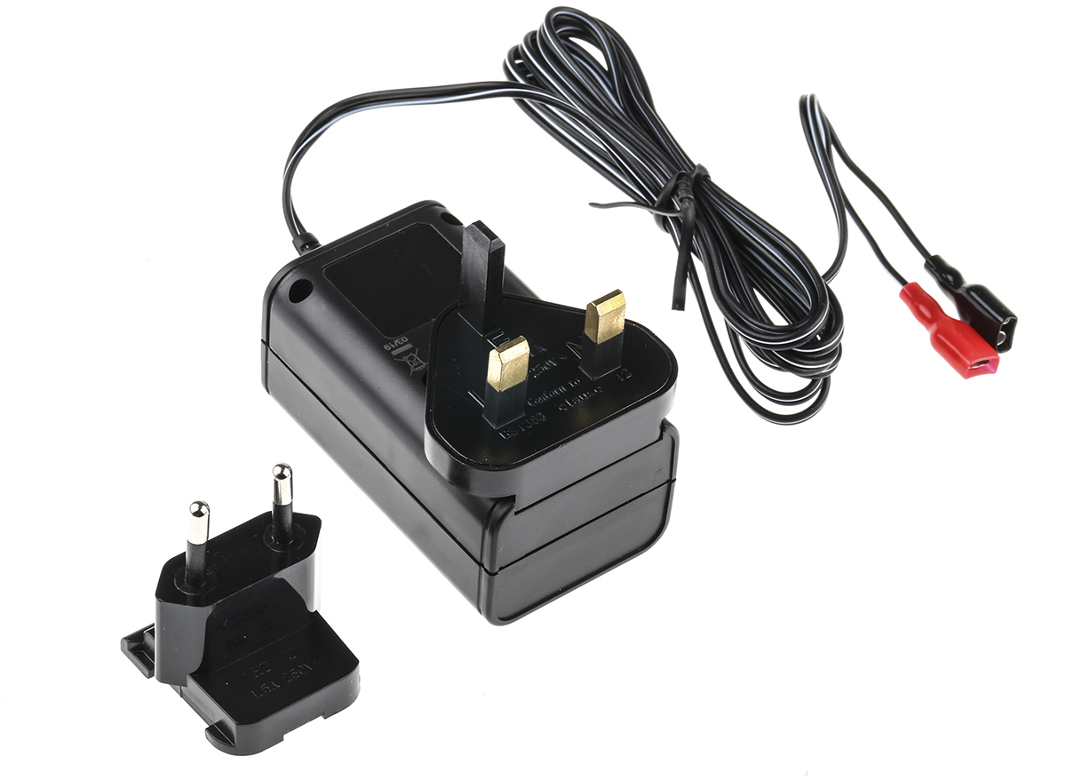 Ansmann BCA 120-350 Battery Charger For 12V, Lead Acid 350 mA, 12 V with UK, EU plug, 6 Lead Acid