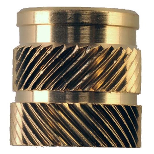 RS PRO Brass Threaded Insert, 5.4 mm diameter 4.8 mm 7.1 mm