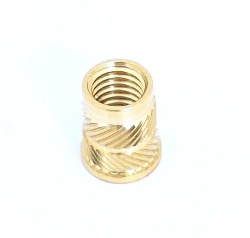 204-0617 RS PRO Brass Threaded Insert, 6.3 mm diameter 5.6 mm 8.2 mm