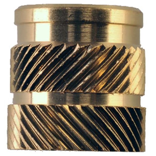 RS PRO Brass Threaded Insert, 7.1 mm diameter 6.4 mm 9.5 mm