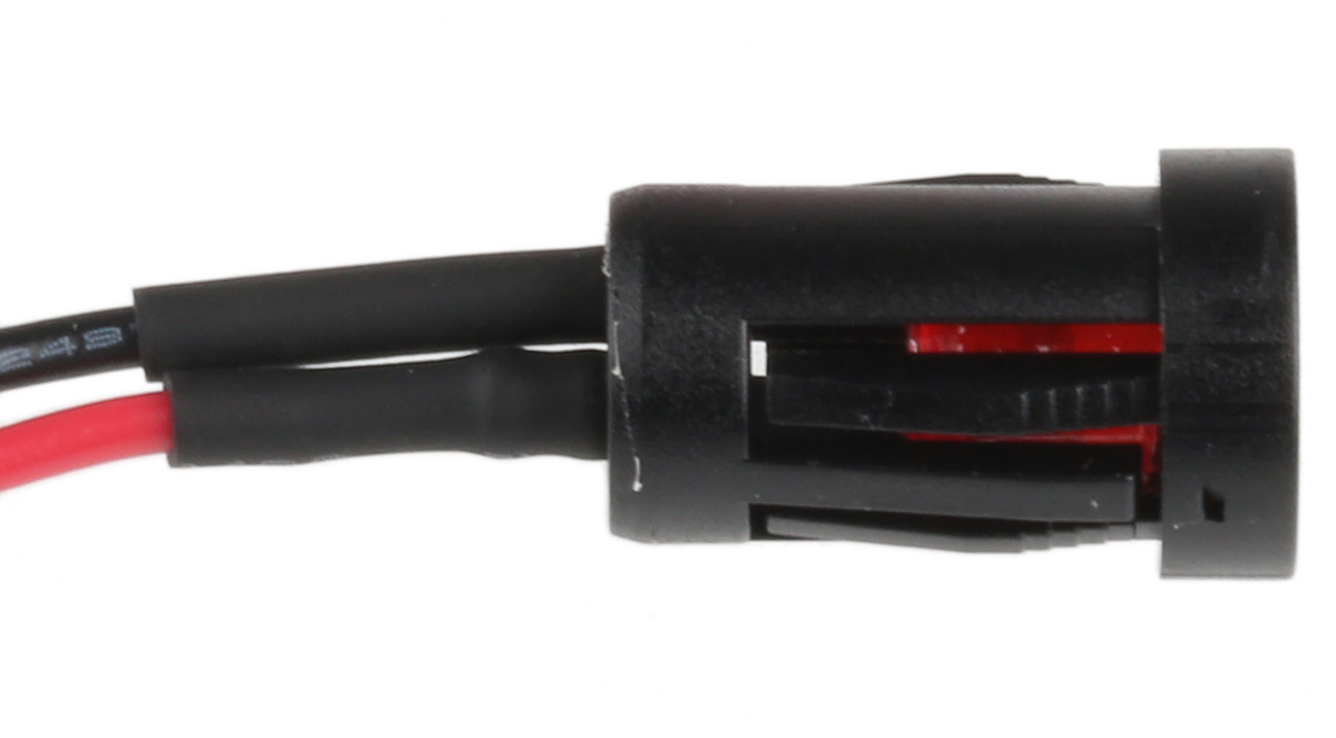 204-085 RS PRO Red Panel Mount Indicator, 24V dc, Lead Wire Termination