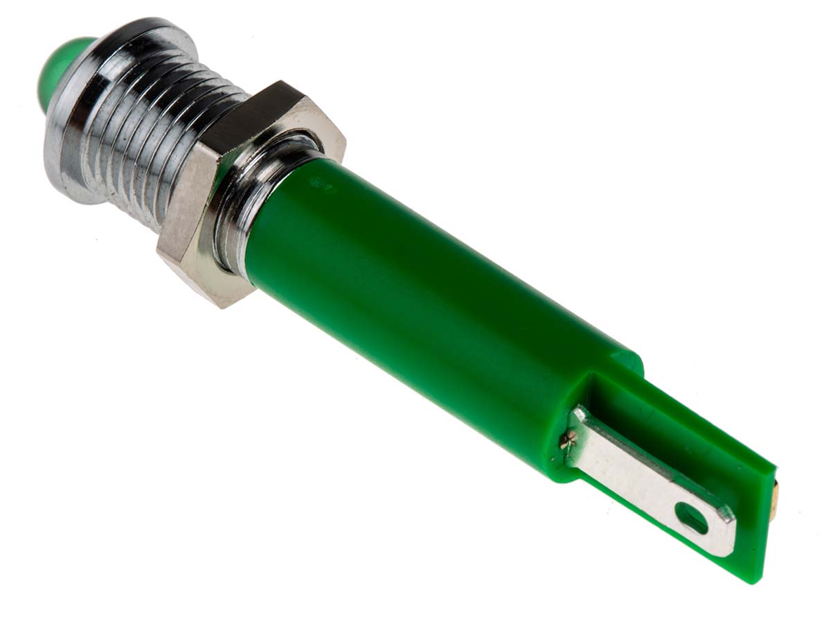 204-271 RS PRO Green Panel Mount Indicator, 230V ac