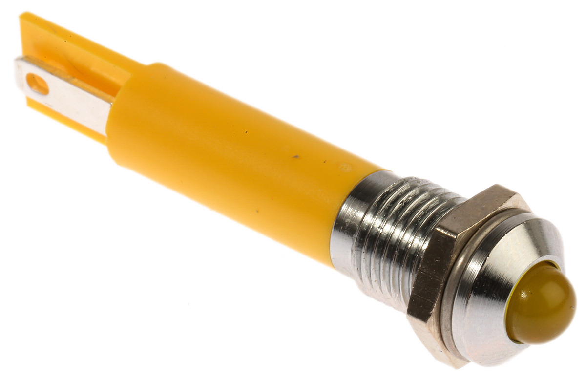 RS PRO Yellow Panel Mount Indicator, 230V ac