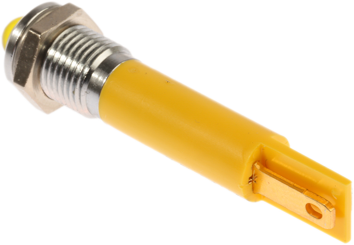 204-287 RS PRO Yellow Panel Mount Indicator, 230V ac