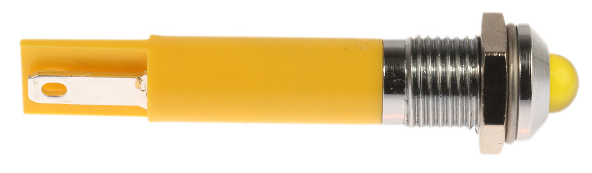 204-287 RS PRO Yellow Panel Mount Indicator, 230V ac