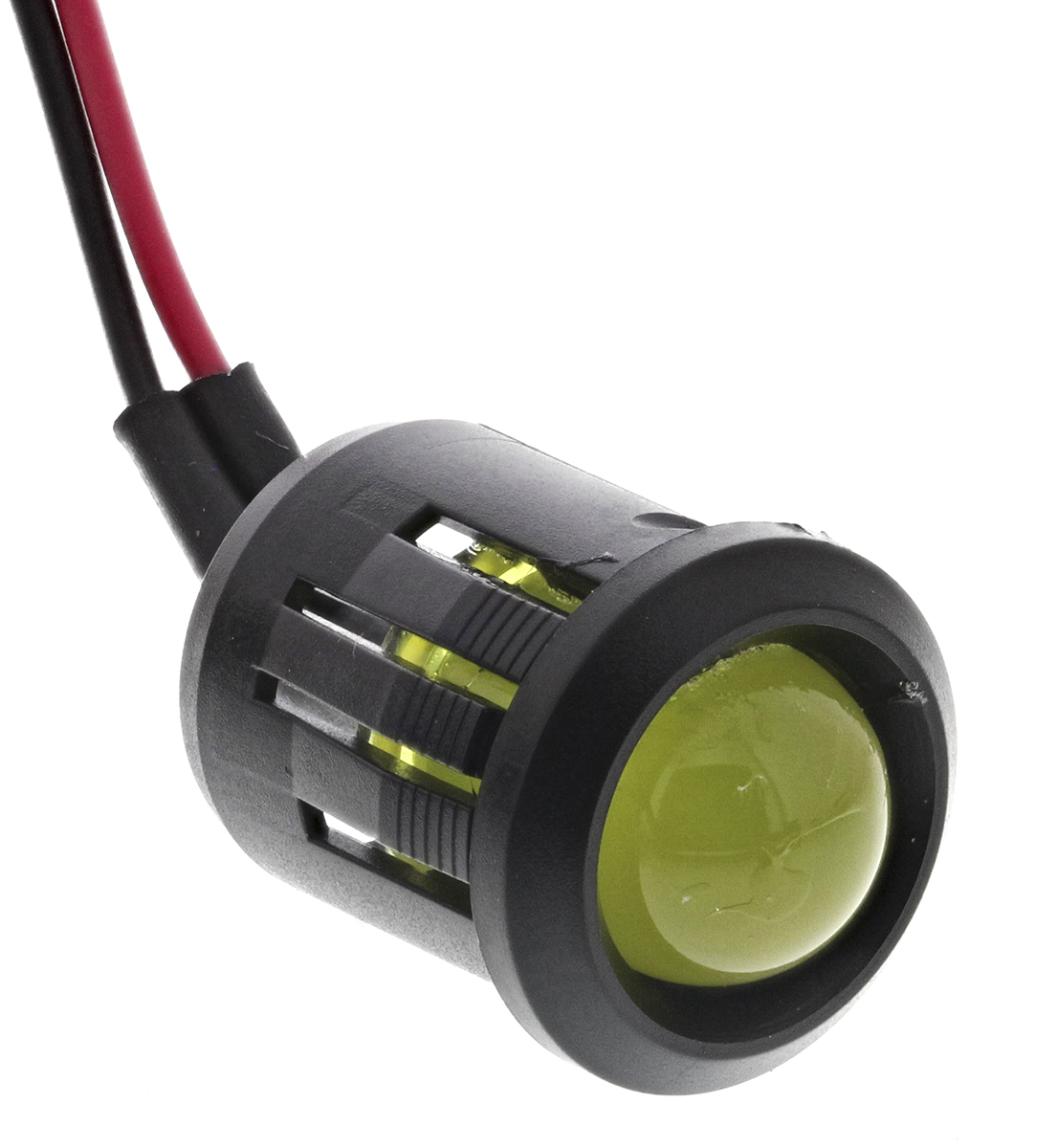 RS PRO Yellow Panel Mount Indicator, 24V dc, Lead Wire Termination