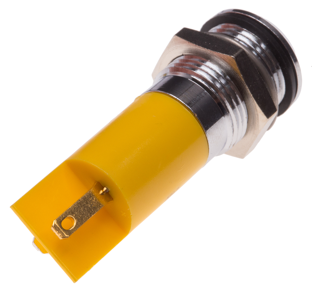 204-489 RS PRO Yellow Panel Mount Indicator, 110V ac, Solder Tab Termination, IP67