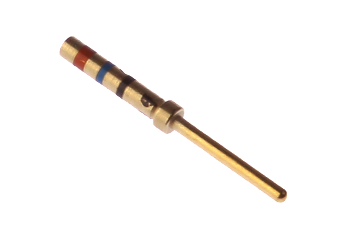 TE Connectivity, M39029/58-360 Series, size 22 Male Crimp D-Sub Connector Contact, Gold over Nickel Signal 22 AWG
