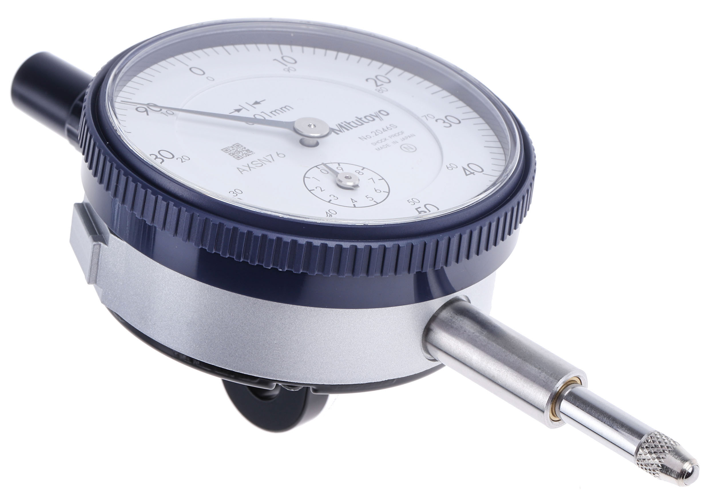 2046a Mitutoyo 2046A Metric Dial Indicator 10 mm Max. Measurement, 0.01 mm Resolution, ±12 μm Accuracy