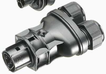 Wieland RST20i3 Series Circular Twin, Female, Cable Mount, 20A