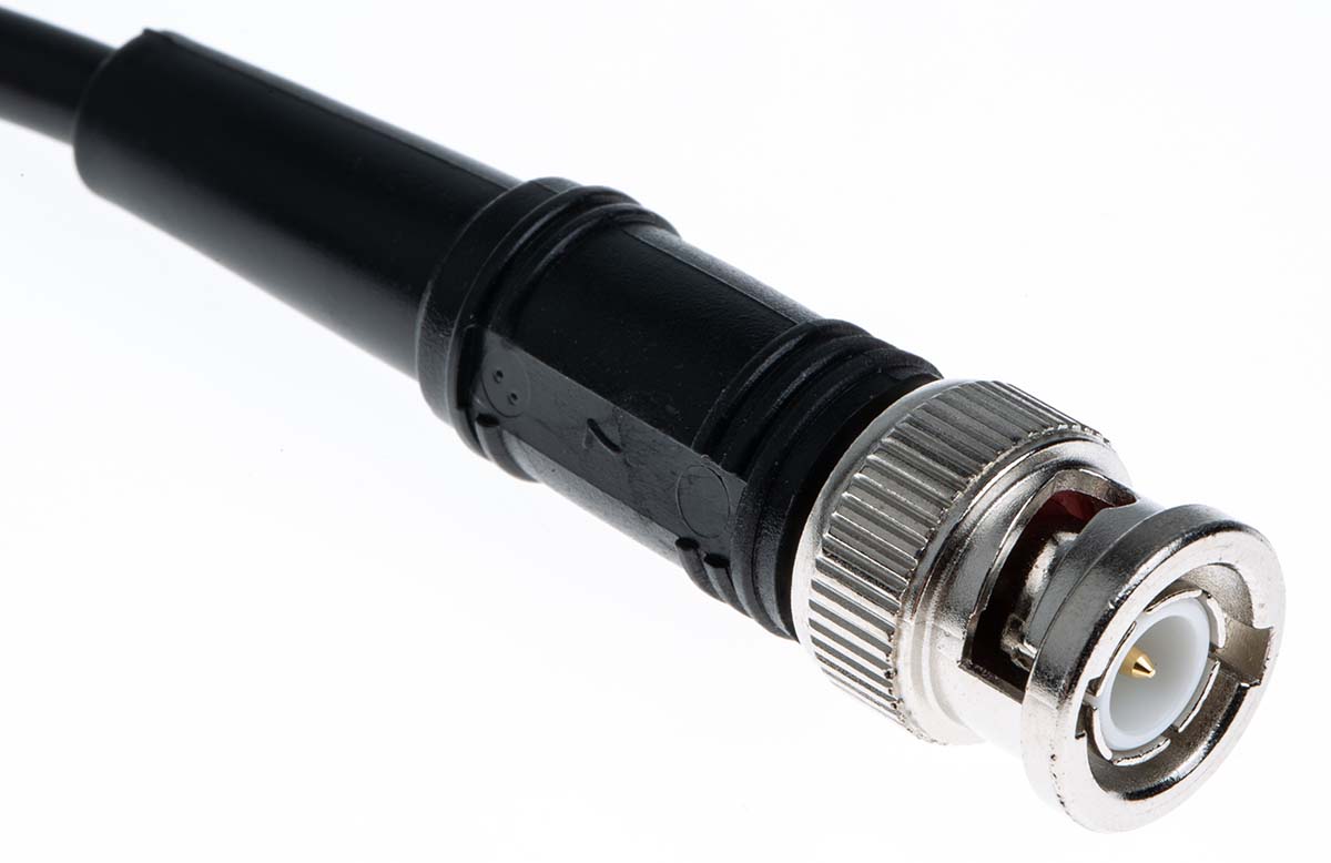 20521210250a Atem BNC Series, 250 mm, RG58C/U Coaxial Coaxial Cable 50 Ω, Black, Terminated