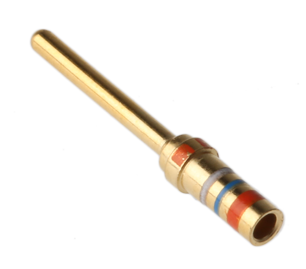 205089-1 TE Connectivity, M39029/64-369 Series, size 20 Male Crimp D-Sub Connector Contact, Gold over Nickel Signal 24 AWG