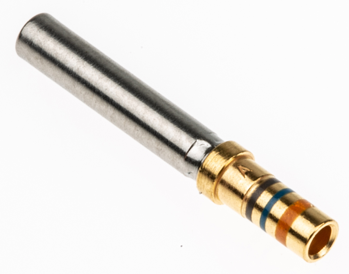 TE Connectivity, M39029/63-368 Series, size 20 Female Crimp D-Sub Connector Contact, Gold Signal 20 AWG
