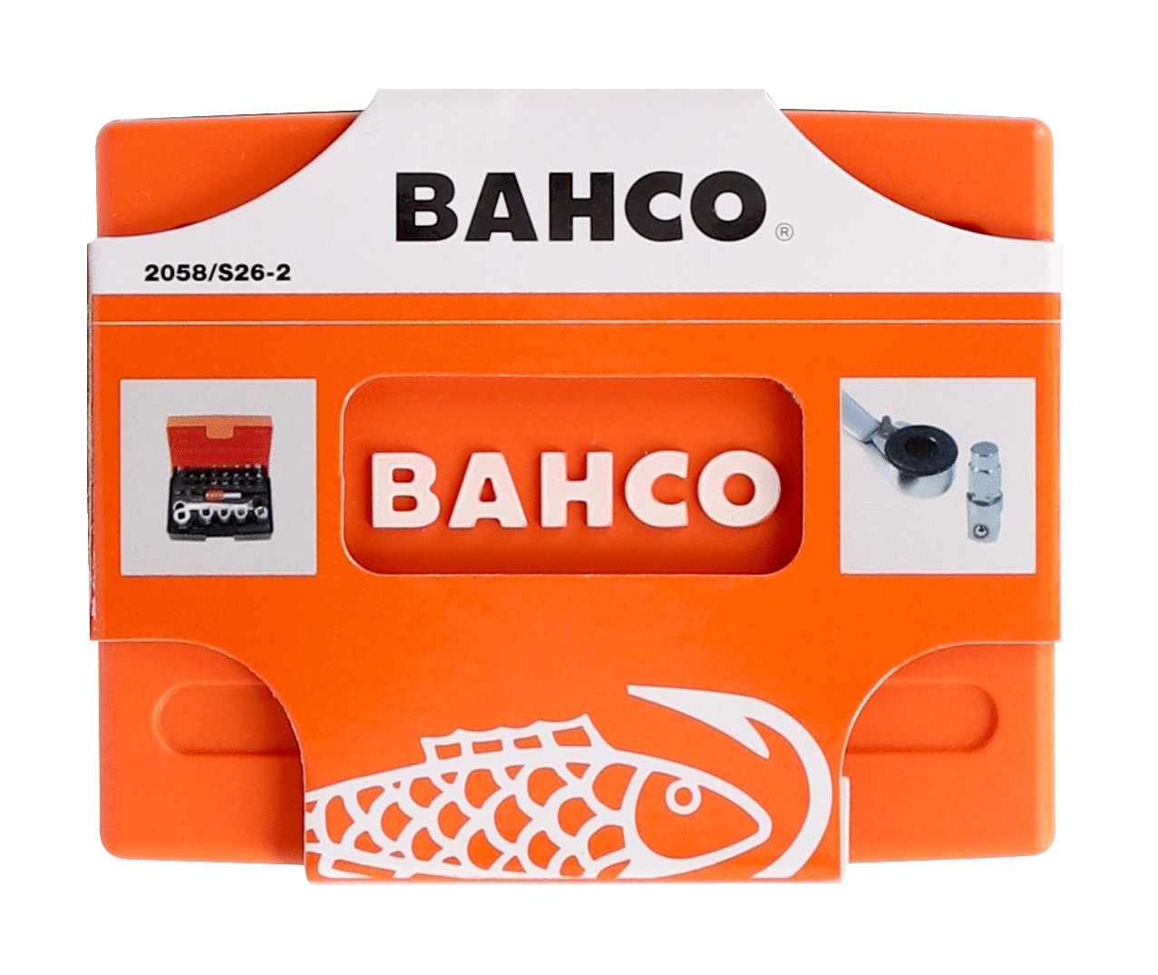 2058s26-2 Bahco 26-Piece 1/4 in Hexagon Socket Set