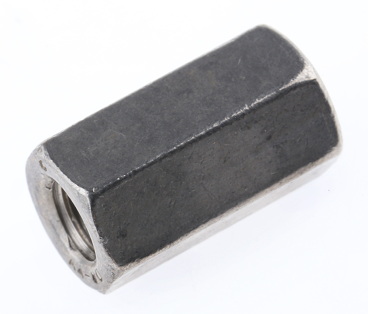 RS PRO 18 mm Plain Stainless Steel Coupling Nut, M6