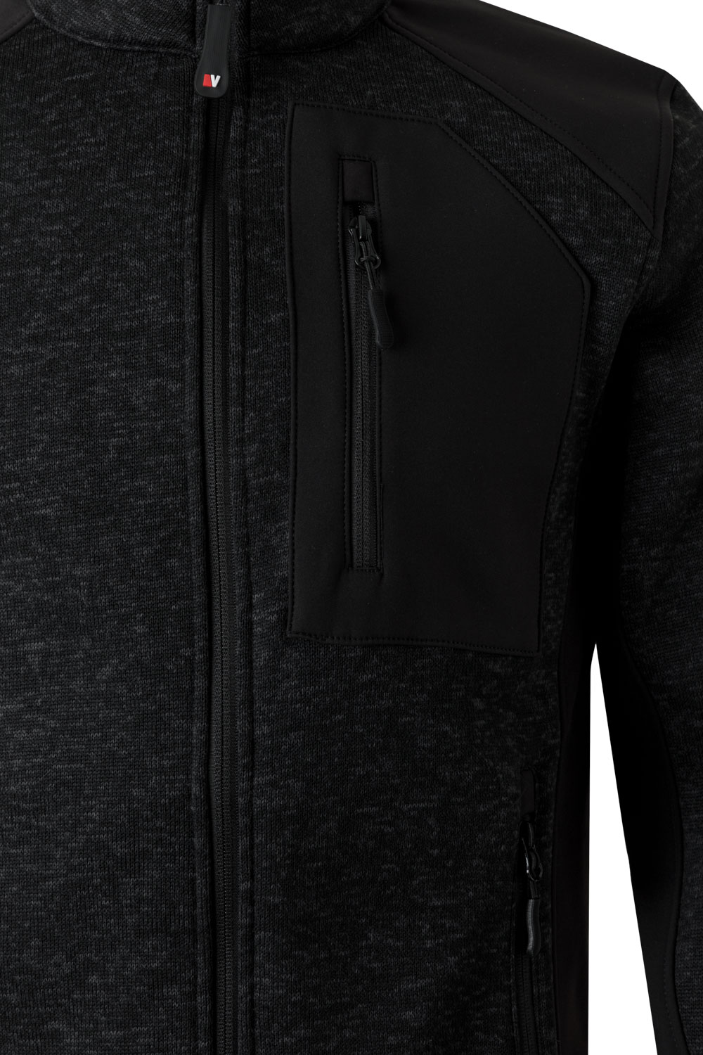 206008_0000_m Velilla 206008 Black, Soft, Comfortable Jacket Zipper, M 1 EA
